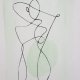 Kobieta-minimalizm-akwarela formatu 24/32 cm