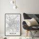 Berlin mapa plakat B2 – 50X70 cm