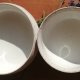 DESIGNERSKI ZESTAW NACZYŃ CERAMICZNYCH & PREZENTOWY WOREK LNIANY zestaw śniadaniowy MISKA i KUBEK CZARKA ozdobne naczynia HAND-MADE GAIA