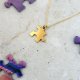 PUZZEL- naszyjnik srebro złocone