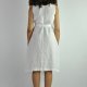 Sukienka lniana z paskiem i kieszeniami biała - Nr.93