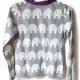 mymelfrau szara koszula słonie S 36 projektant