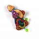 Kolczyki soutache - wielobarwne