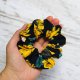 Pela' SCRUNCHIE Sunflower | czarna w kwiaty