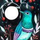 Moon bird Plakat 30x40
