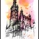 Plakat  Katedra Gdańsk z kolorem 61x91