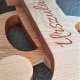 Drewniana litera z grawerem, 20cm, litery z drewna, personalizowana, imię, lite drewno, prezent na narodziny, chrzest
