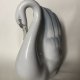 Wyjątkowej urody Łabędzia porcelanowa rzeźba przestrzenna - wazon Made in Spain
