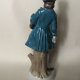 Porcelanowa figurka dawnej daty ręcznie malowana 21,5 cm
