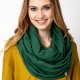 Duży obszerny komin bawełniany - Pracownia Zolla, zielony komin tuba szal szalik apaszka