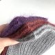 Handmade Czapka damska AUREA 100% Baby Merino plus moher i jedwab 19/10 Szary - od ręki