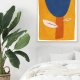 Plakat A2 niebieski tulipan