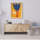 Plakat A2 niebieski tulipan