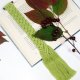 Natura opleciona kolorem - zieleń - zakładka do książki, makrama