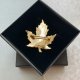 Vintage BM & Co - Maple Leaf - Silver 925, gold plated ❤ Broszka ❤