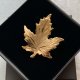 Vintage BM & Co - Maple Leaf - Silver 925, gold plated ❤ Broszka ❤