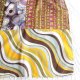 chusta vintage patchwork różne materiały wzory