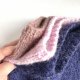Ciepła czapka ręcznie robiona CHMURKA Alpaka 29 Fiołkowy - od ręki