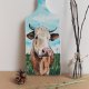Krowa - realistyczny obrazek malowany na desce