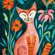 Orange cat Plakat 30x40