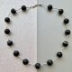 Black Multi Colored Agate Necklace ❀ڿڰۣ❀  STWORZONY PRZEZ NATURĘ - HARMONIA YIN I YANG ❀ڿڰۣ❀ Srebro i Agat