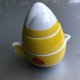 Dowcip design - zestaw oryginalny designerski użytkowy - podgrzewany kieliszek na jajko i przyprawniki - składana ozdoba