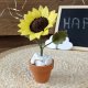 Mini kwiatuszek z filcu - słonecznik