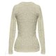 Popielaty sweter boucle