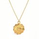 AMULET- srebro 925 złocone
