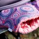 Mufka do wózka uniwersalna, rękawica do spacerówki dla mamy medela różowa