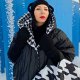 PELERYNA KURTKA DAMSKA ZIMOWA PEPITKA