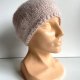 Ciepła czapka ręcznie robiona CHMURKA Alpaka 33 Różowy Piasek