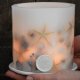 Lampion MORSKIE SKARBY z ceramiczną podstawką