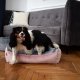 Legowisko dla psa i kota Werona szaro-różowe M
