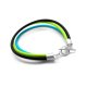 Rubber Bracelet - kolorowa bransoletka z kauczuku i srebra