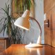 Industrialna lampa biurkowa z lat 70-tych, stara kreślarska lampka na biurko,