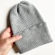 Beanie czapka z wełny merino VARELLA 100% Baby Merino 22 Jasny Szary - od ręki