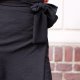 Spódniczka mini kopertowa wiązana kolor czarny M/L