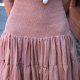 Spódnica maxi boho kolor karmel z gumkami w pasie XS/S