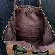 Torba tote XXL - zieleń, koniak