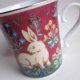 MILLE FLEURS RABBIT PORCELAIN PAST TIMES MADE IN JAPAN - ORYGINALNY KUBEK PORCELANOWY