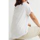 H&M BASICS biały T-shirt damski bawełna modal 42 XL Hv162