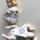 Bisque Porcelain Piano Baby Little Boy & Girl Figurine ❀ڿڰۣ❀ Para