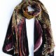 Exclusive velvet scarf silk