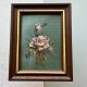 MINIATURA OLEJNA ❀ڿڰۣ❀ Róże ❀ڿڰۣ❀ Sygnowana, ręcznie malowana.