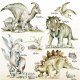 Naklejki na ścianę Dinozaury | Zestaw