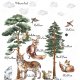 Leśne opowieści IX - zwierzęta las naklejka dla dzieci "M"