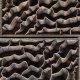 Drewniany panel ścienny 3D, drewno dębowe, 50cm x 35cm