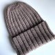 Wywijana czapka merino HELLI 100% Baby Merino 17 Beż