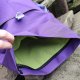 plecak 141 zaginany, rolowany, fioletowy plecak